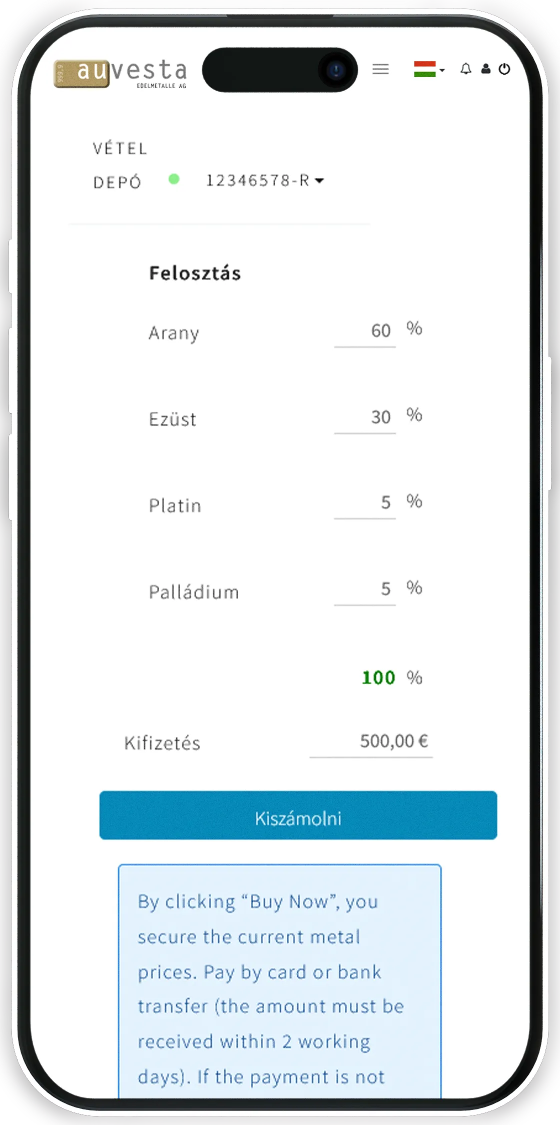 Kauf - Az egész világon vásárolhat egyszerűen online aranyat