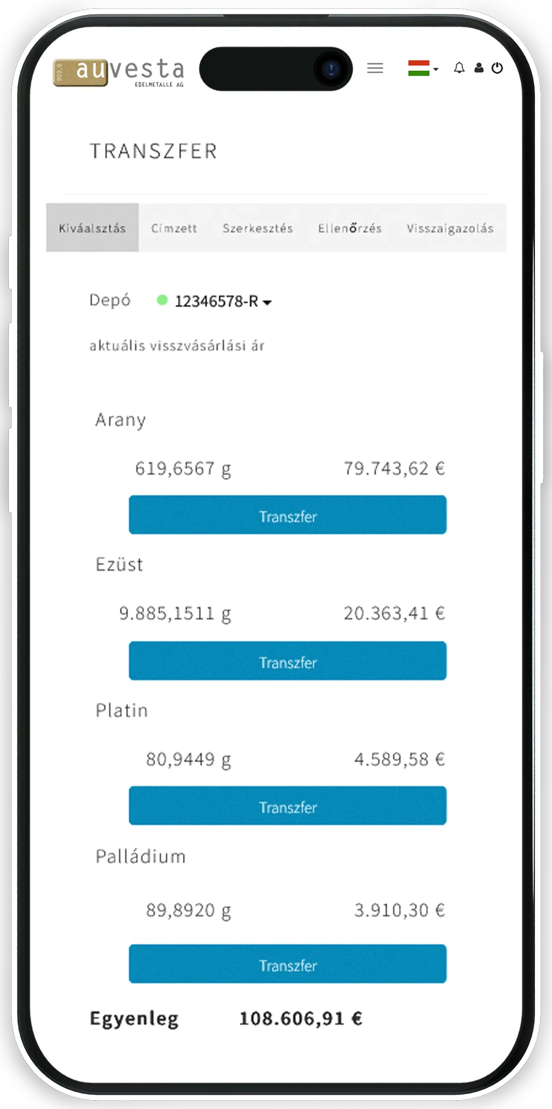 Transfer - Ingyen küldhet és fogadhat aranyat online.